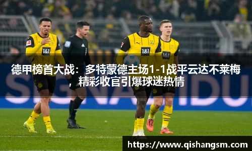 德甲榜首大战：多特蒙德主场1-1战平云达不莱梅，精彩收官引爆球迷热情