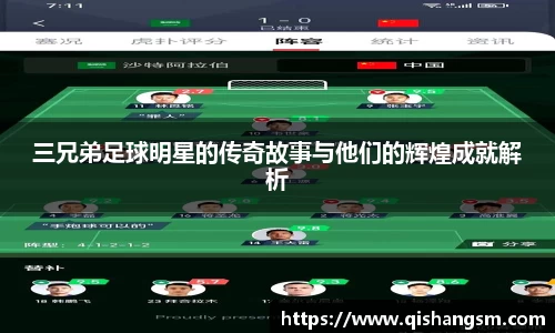 三兄弟足球明星的传奇故事与他们的辉煌成就解析